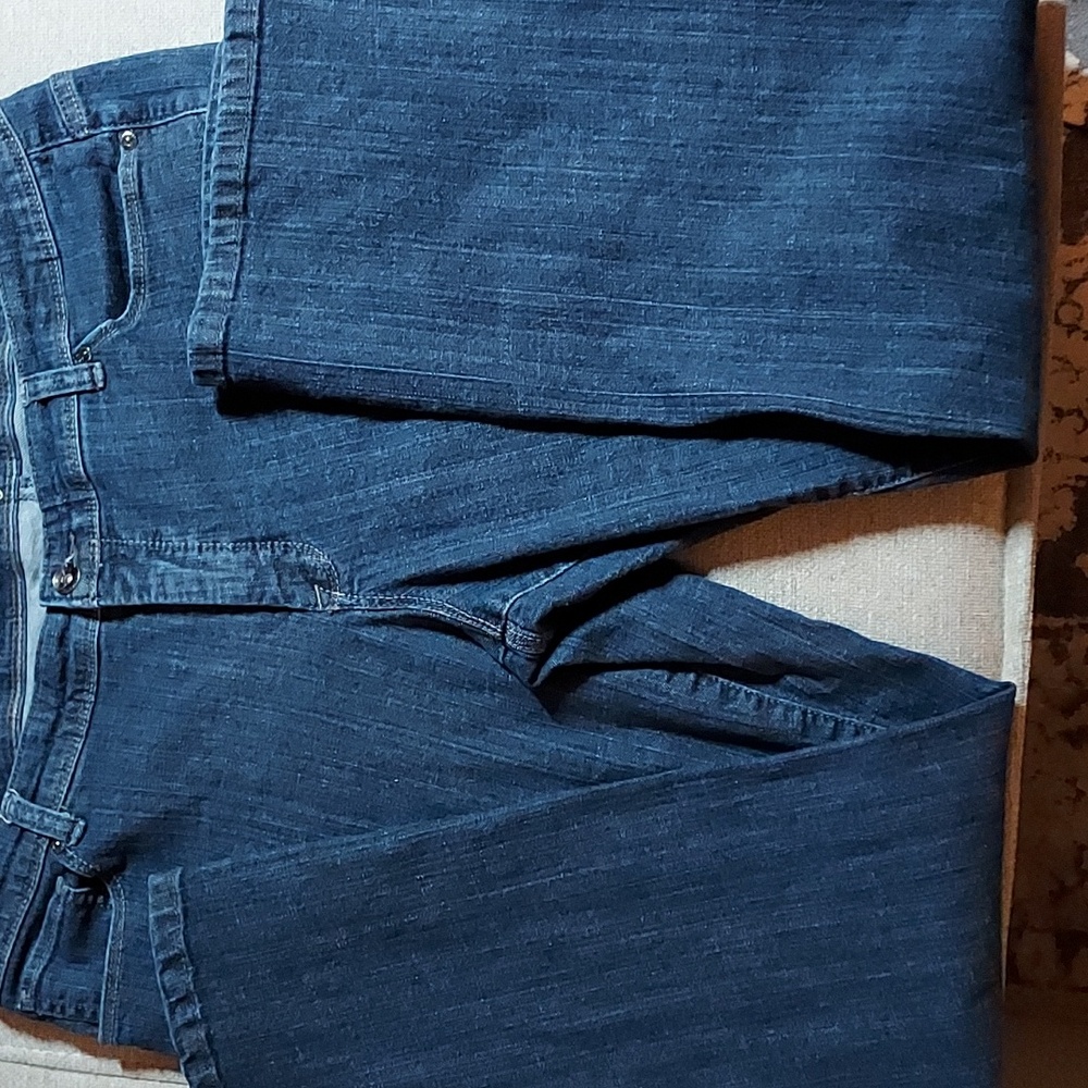 Style & Co Woman Tummy Control Jeans Womens 16w Petite 36x28 blue